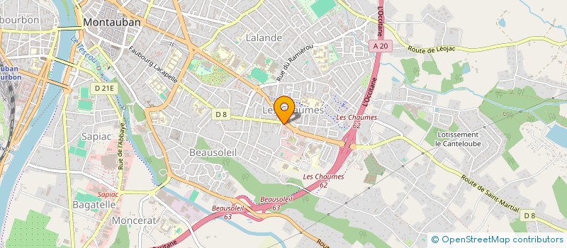 localisation de l'entreprise POINT FAST FOOD  MONTAUBAN