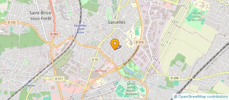 localisation de l'entreprise POINT FERMETURE SECURITE à SARCELLES