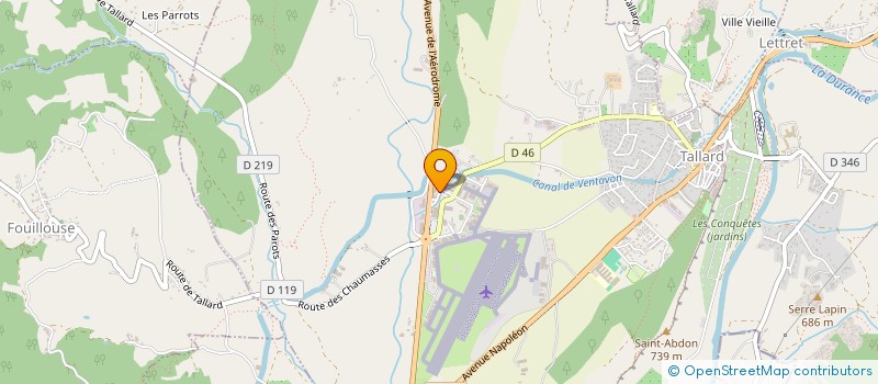 localisation de l'entreprise POINT FEU  TALLARD