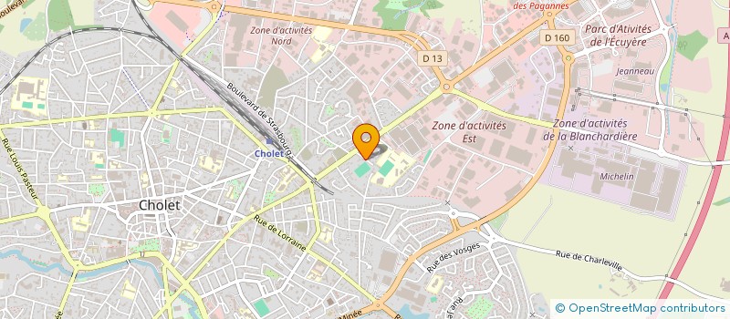 localisation de l'entreprise POINT FORME à CHOLET