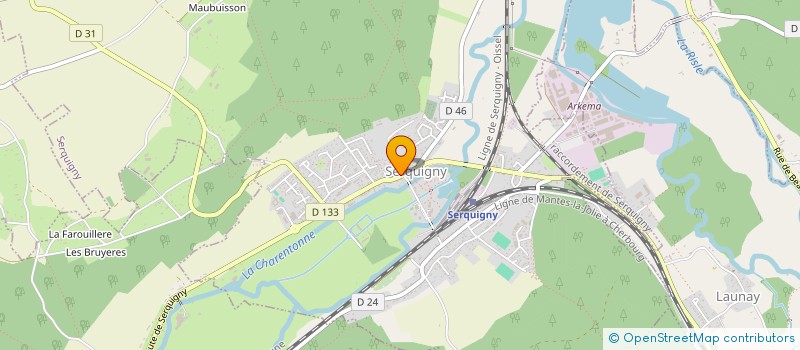 localisation de l'entreprise POINT FRUITS  SERQUIGNY