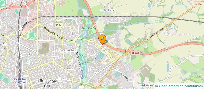 localisation de l'entreprise POINT FUNEPLUS à LA ROCHE-SUR-YON