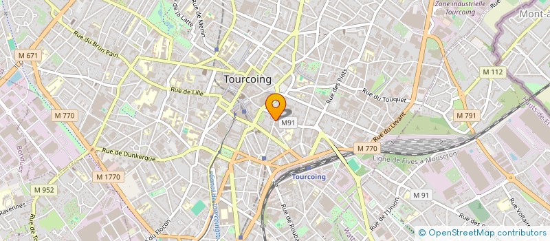 localisation de l'entreprise POINT G à TOURCOING