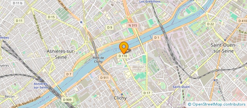 localisation de l'entreprise POINT GLACONS à CLICHY