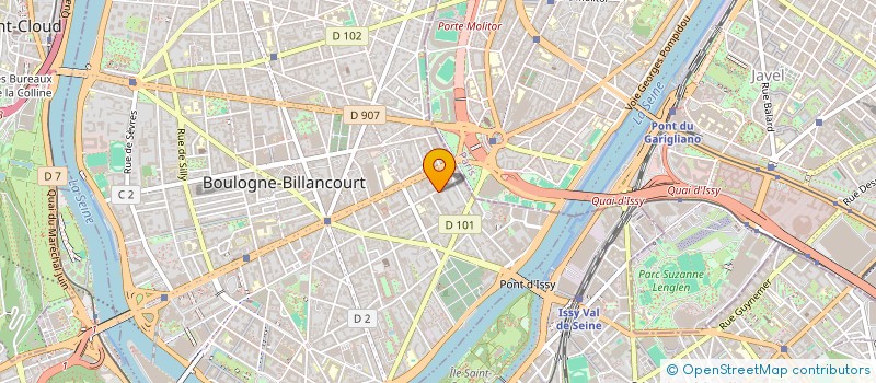 localisation de l'entreprise POINT GRAPHIC à BOULOGNE-BILLANCOURT