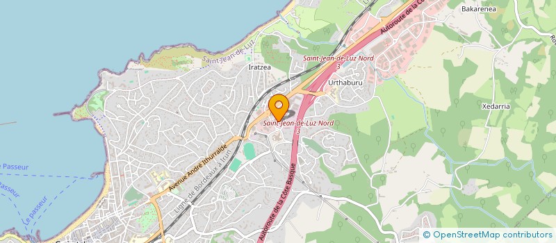 localisation de l'entreprise POINT GRAPHIQUESARL à SAINT-JEAN-DE-LUZ