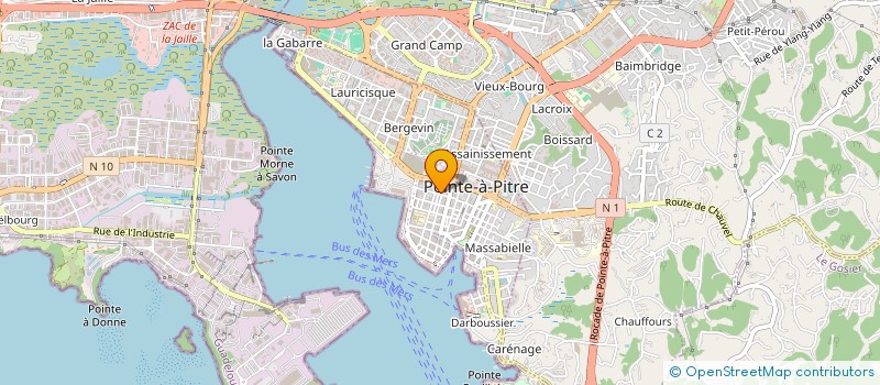 localisation de l'entreprise POINT IMMO à POINTE A PITRE