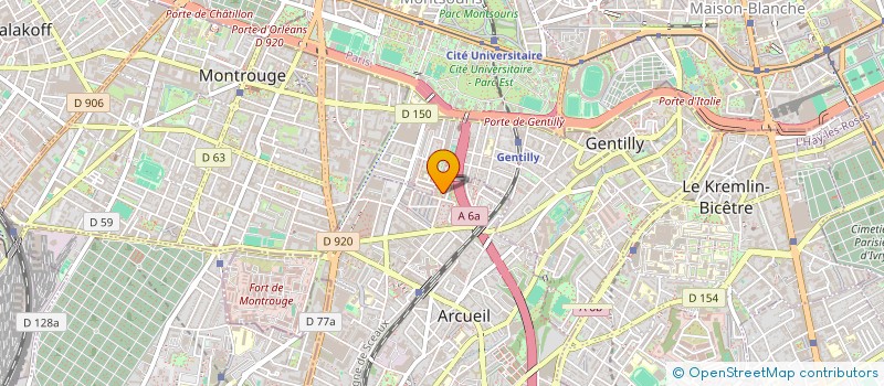 localisation de l'entreprise POINT INFORMATIQUE LOCAL ARCUEIL-GENTILL  ARCUEIL