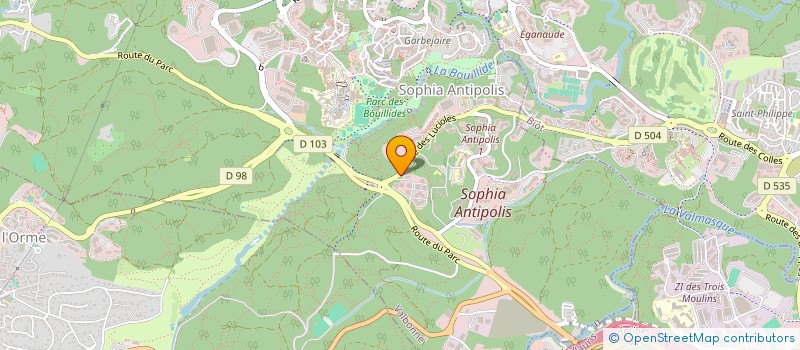 localisation de l'entreprise POINT MEDIA  VALBONNE