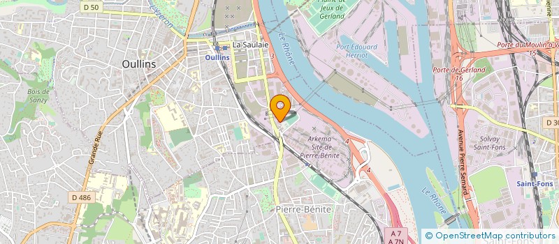 localisation de l'entreprise POINT METAL  OULLINS-PIERRE-BENITE