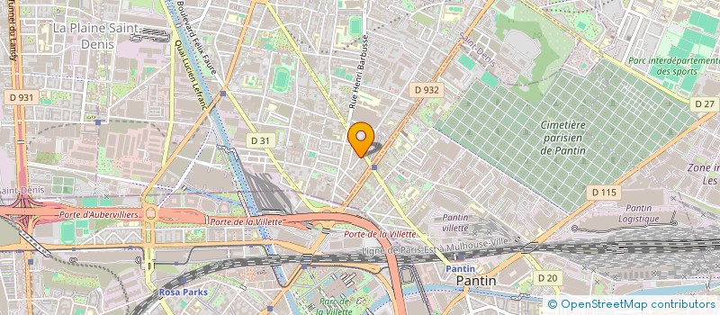 localisation de l'entreprise POINT MOD  AUBERVILLIERS