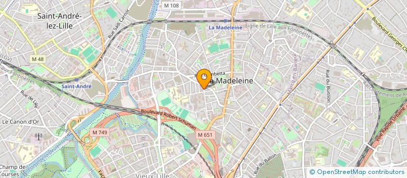 localisation de l'entreprise POINT NEGOCE à LA MADELEINE