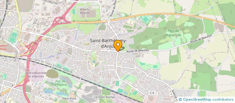 localisation de l'entreprise POINT NET  SAINT-BARTHELEMY-D'ANJOU