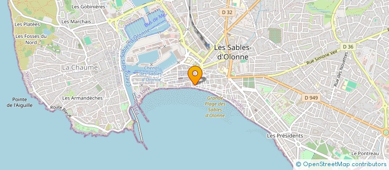 localisation de l'entreprise POINT NUMERIQUE à LES SABLES D'OLONNE