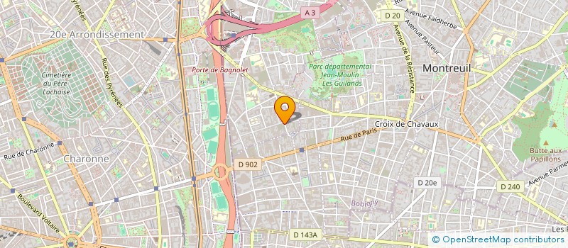 localisation de l'entreprise POINT PARISIEN à BAGNOLET