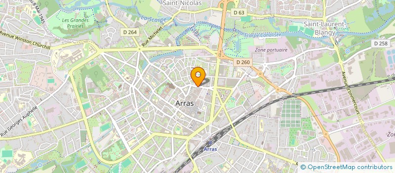 localisation de l'entreprise POINT PASSERELLE NORD DE FRANCE à ARRAS