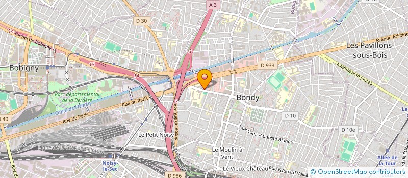localisation de l'entreprise POINT PERMIS 93 à BONDY