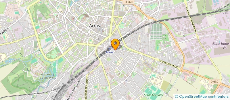 localisation de l'entreprise POINT PHARE SCE SOCIAL POUR LES SOURDS à ARRAS