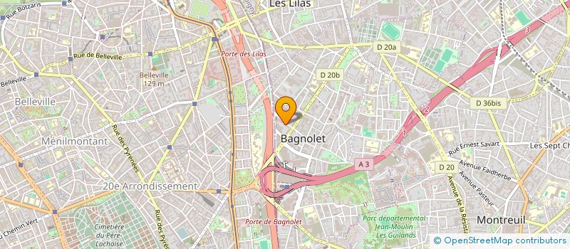 localisation de l'entreprise POINT PIECE MINUTE à BAGNOLET