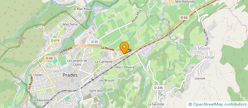 localisation de l'entreprise POINT PNEUS PRADES à PRADES