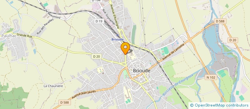 localisation de l'entreprise POINT R à BRIOUDE