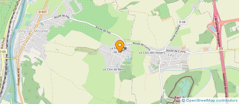 localisation de l'entreprise POINT REGIONAL L. LORRAINE  CORNY-SUR-MOSELLE