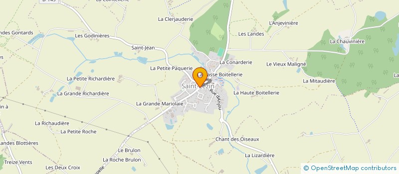 localisation de l'entreprise POINT RENCONTRE PETITE ENFANCE, CLUB DES P'TITS MOUSS'S à CHEMILLE-EN-ANJOU