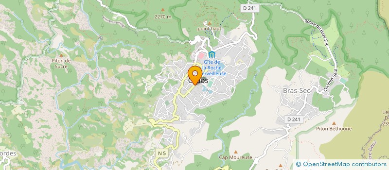 localisation de l'entreprise POINT RURAL CILAOS  CILAOS