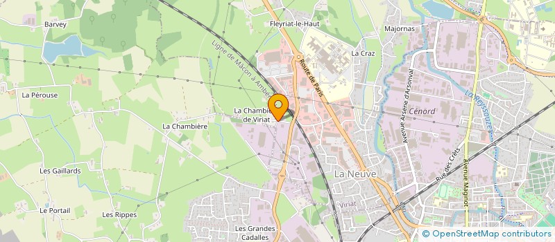 localisation de l'entreprise POINT SAS à VIRIAT