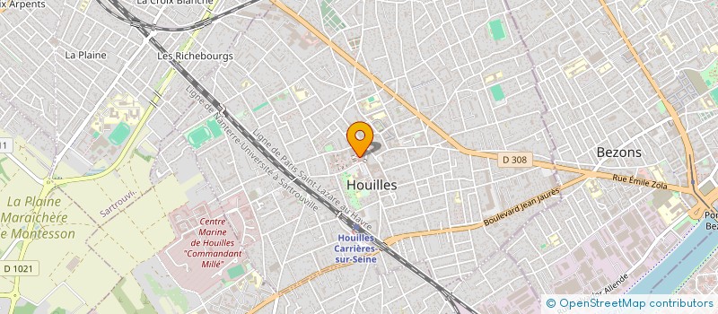 localisation de l'entreprise POINT SERVICES à HOUILLES