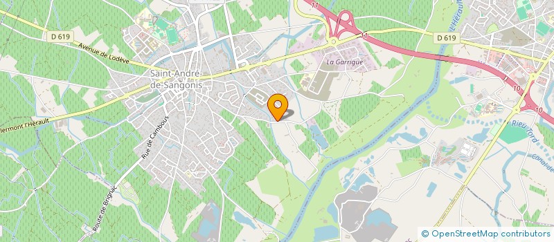 localisation de l'entreprise POINT SERVICES à SAINT-ANDRE-DE-SANGONIS