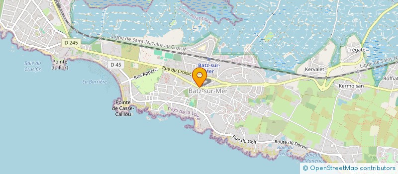 localisation de l'entreprise POINT SERVICES à BATZ-SUR-MER