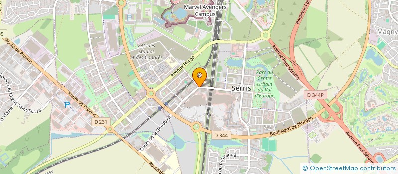 localisation de l'entreprise POINT SMOKE VAL D'EUROPE  SERRIS