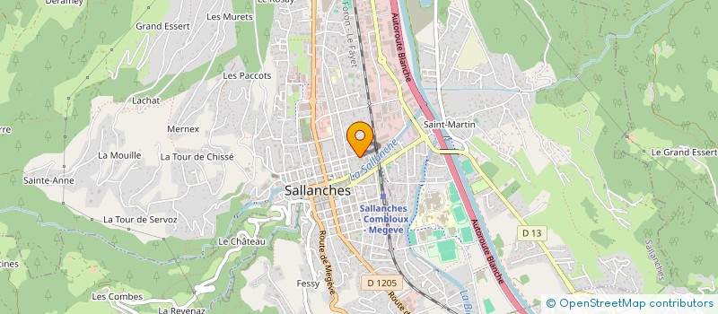 localisation de l'entreprise POINT SUD à SALLANCHES