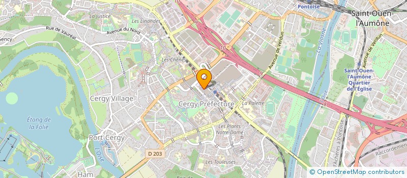 localisation de l'entreprise POINT T  CERGY