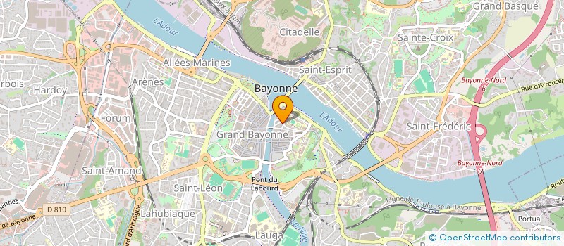 localisation de l'entreprise POINT TONIC à BAYONNE