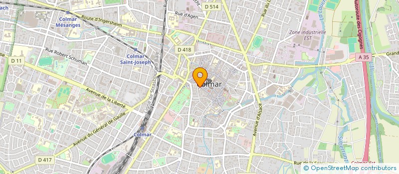 localisation de l'entreprise POINT VIRGULE  COLMAR