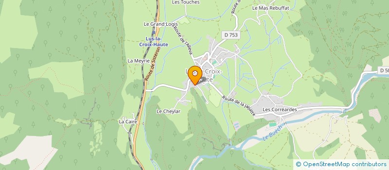 localisation de l'entreprise POINT VIRGULE  LUS-LA-CROIX-HAUTE