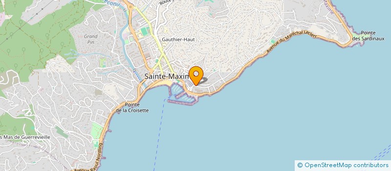 localisation de l'entreprise POINT VIRGULE  SAINTE-MAXIME