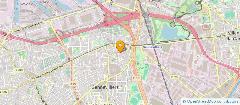 localisation de l'entreprise POINT VIRGULE à GENNEVILLIERS