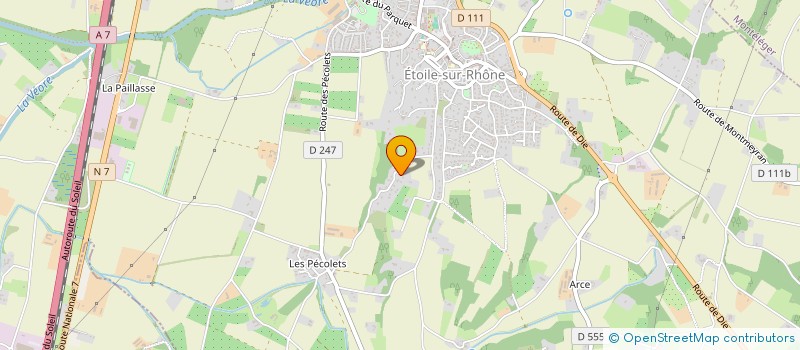 localisation de l'entreprise POINT ZERO  ETOILE-SUR-RHONE