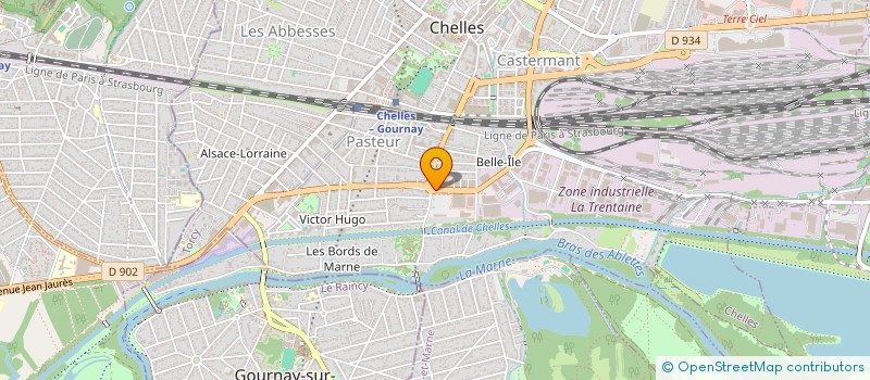 localisation de l'entreprise POINT2SPORT à CHELLES