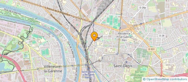 localisation de l'entreprise POINTA POINTB  SAINT-DENIS