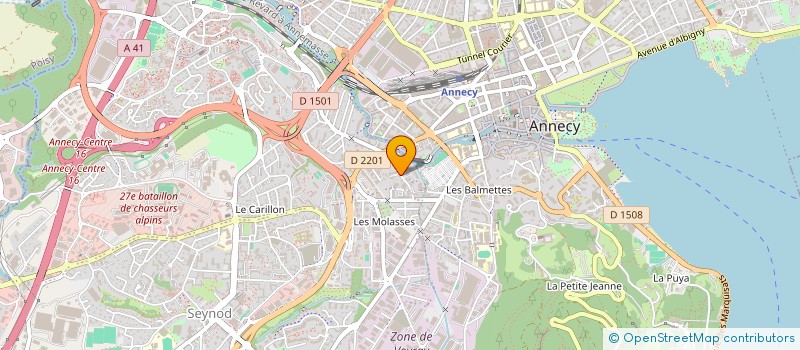 localisation de l'entreprise POINTCAD à ANNECY
