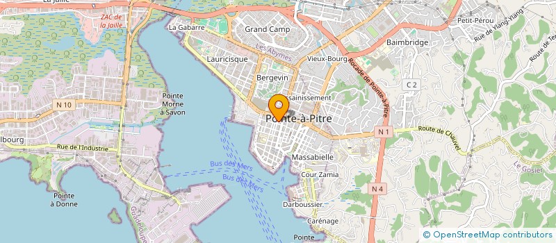 localisation de l'entreprise POINTE-A-PITRE EMBAL à POINTE-A-PITRE