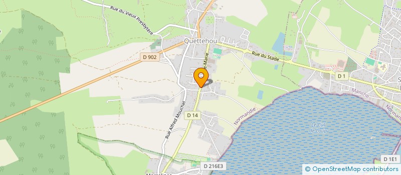 localisation de l'entreprise POINTE DE SAIRE  QUETTEHOU