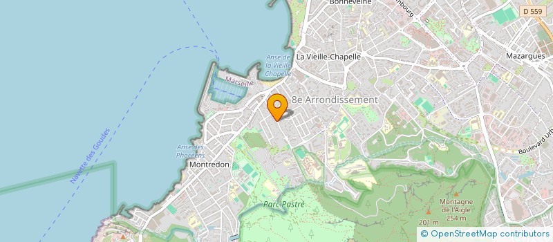 localisation de l'entreprise POINTE ROUGE IMMOBILIERS à MARSEILLE