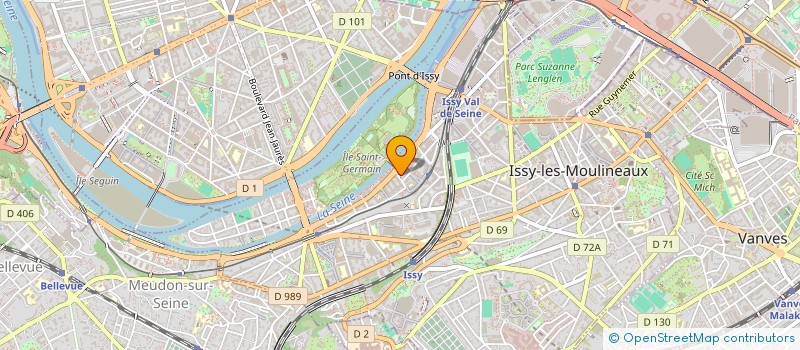 localisation de l'entreprise POINTEFLEX à ISSY-LES-MOULINEAUX
