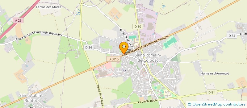 localisation de l'entreprise POINTEL-E RENOVATION à SAINT-ROMAIN-DE-COLBOSC