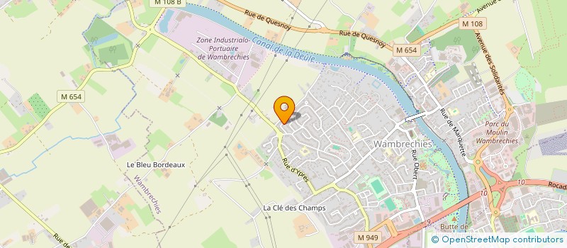 localisation de l'entreprise POINTES ET JAZZ DE LA FRATERNELLE  WAMBRECHIES